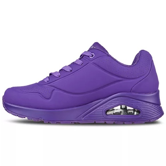 SKECHERS PURPLE CASUAL SNEAKERS - Picture 3 of 6